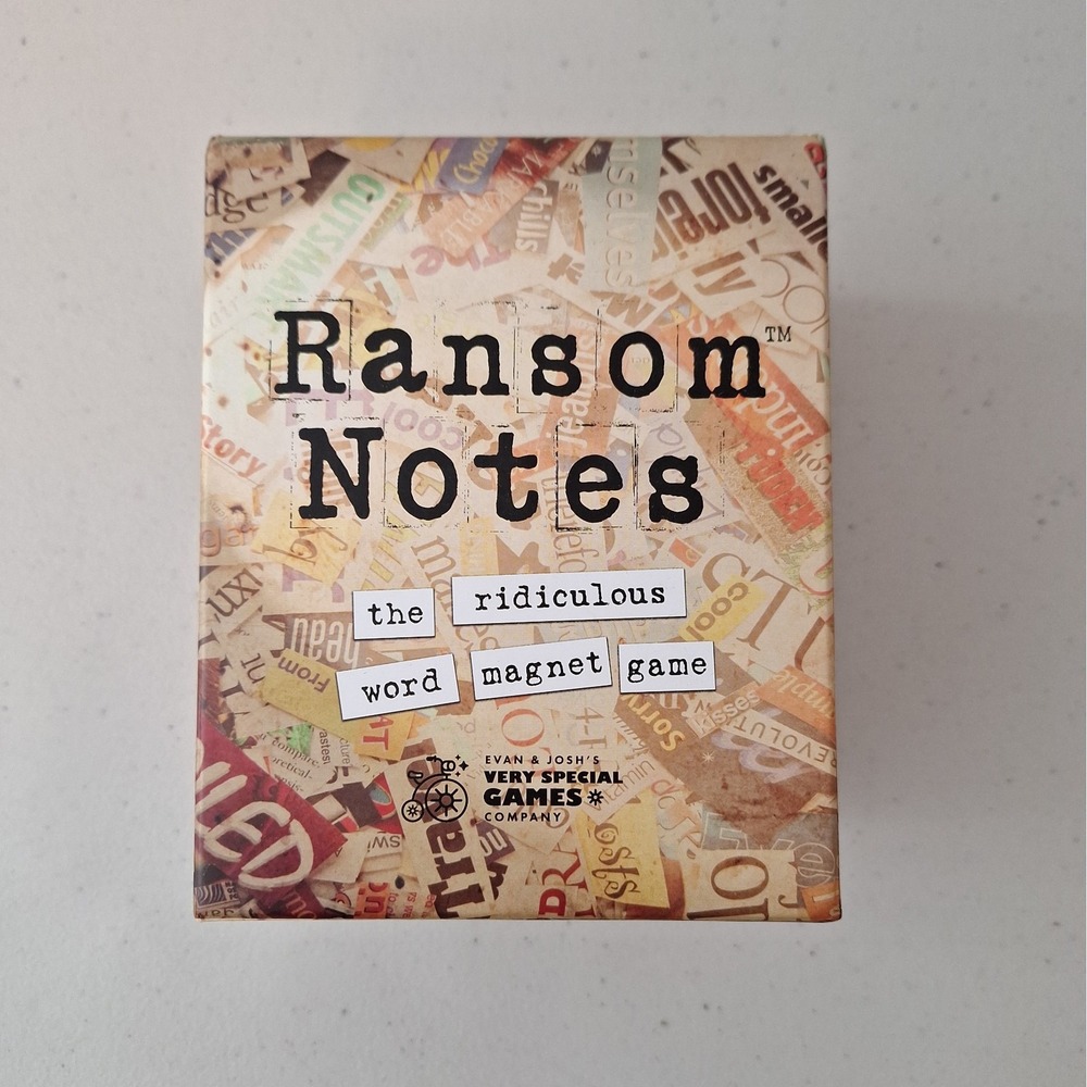 Very Special Games Co. Ransom Notes Word Magnet Game 3-6 Players Ages 17+